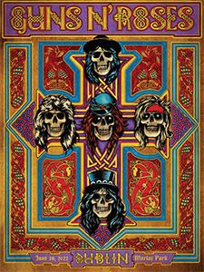 Guns N' Roses リトグラフ　2022 LITHORATI - Guns N' Roses - Lithograph Database - Europe 2022
